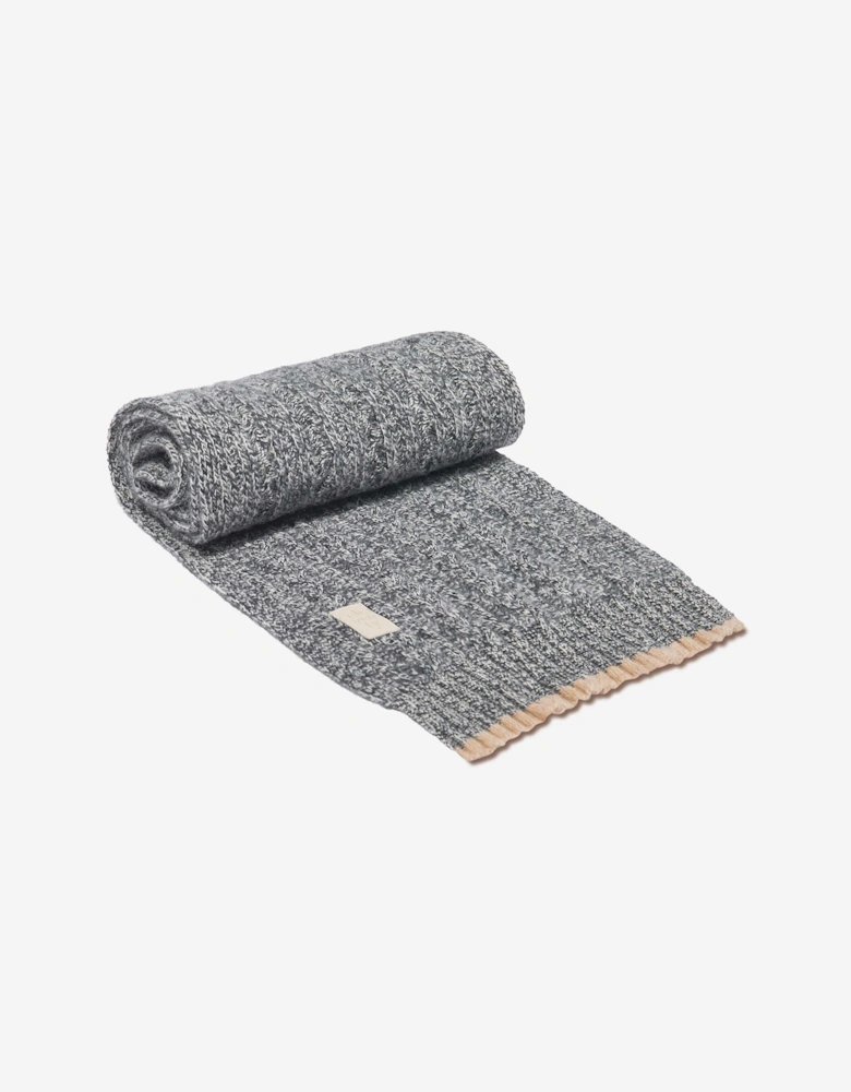 Boys Wool Scarf in Navy
