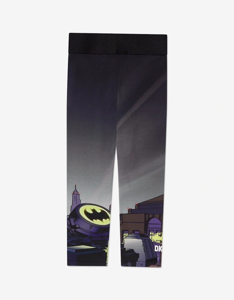 Girls Batman Leggings in Black