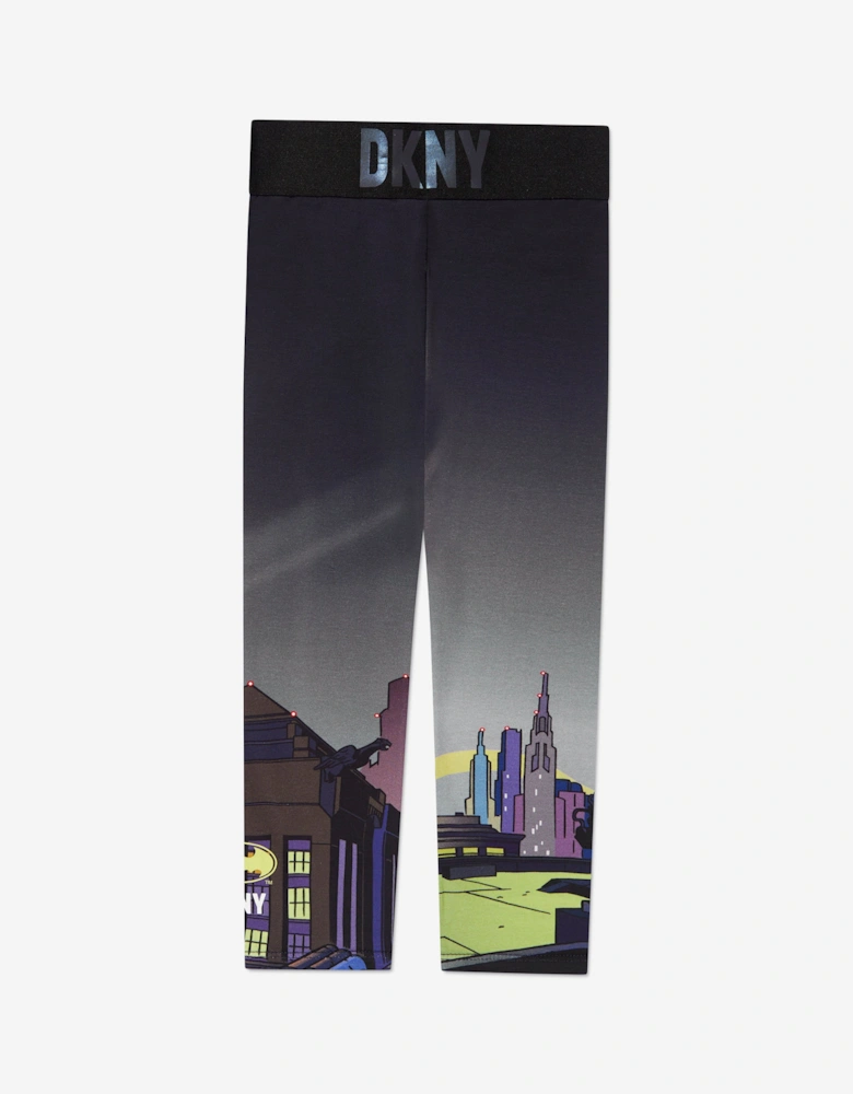 Girls Batman Leggings in Black