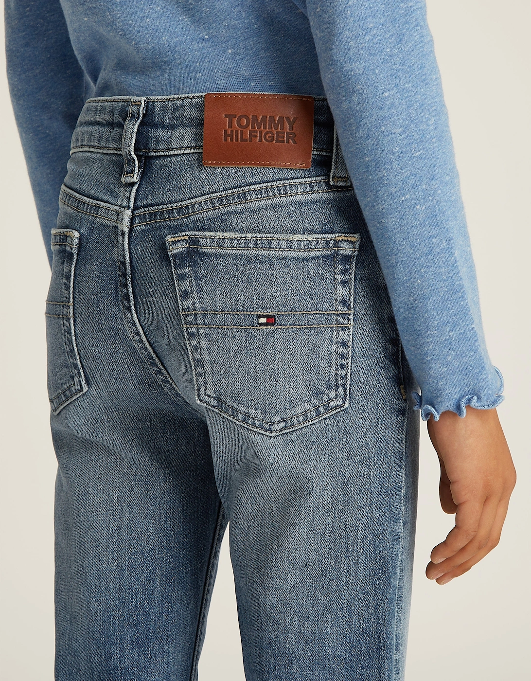 Girls Vintage Flared Jeans in Blue