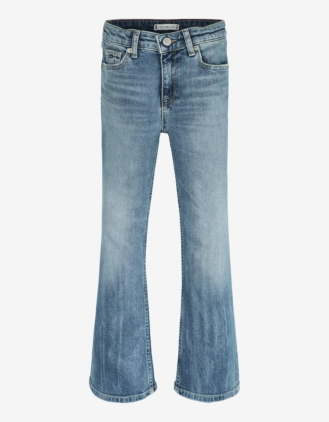 Girls Vintage Flared Jeans in Blue, 5 of 4