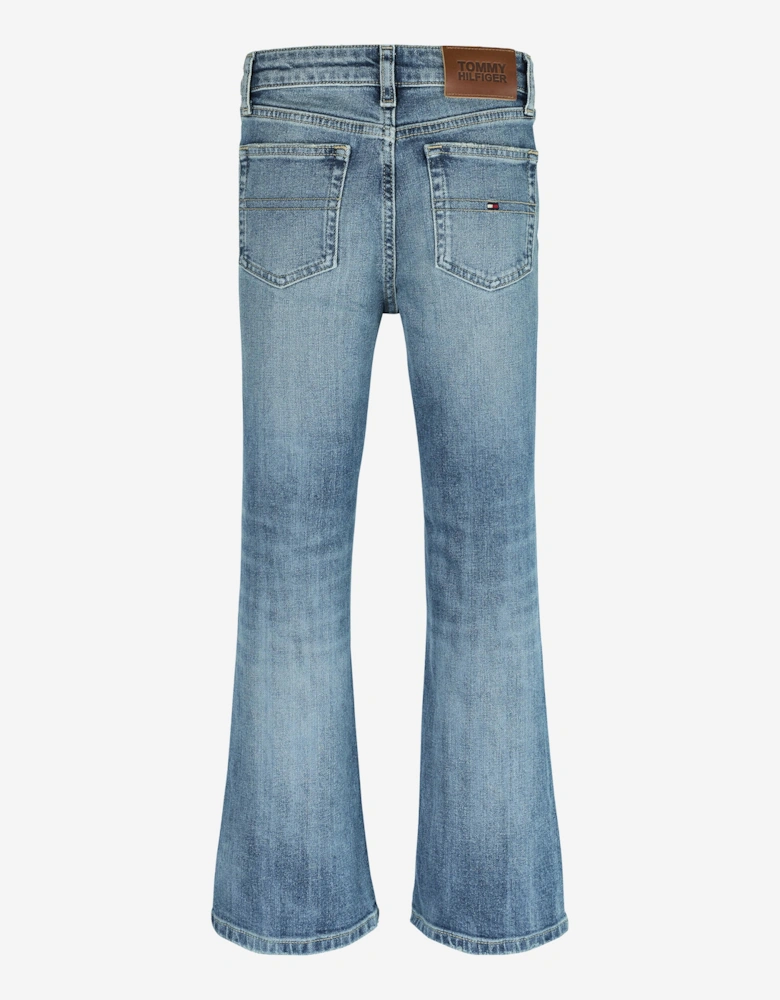 Girls Vintage Flared Jeans in Blue
