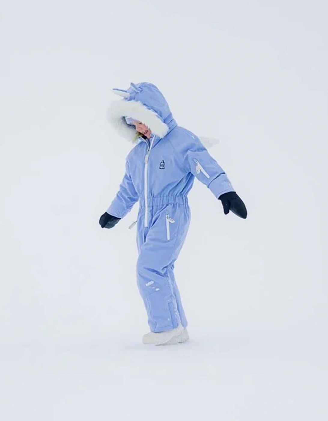 Girls Sparkle The Unicorn Snowsuit in Purple