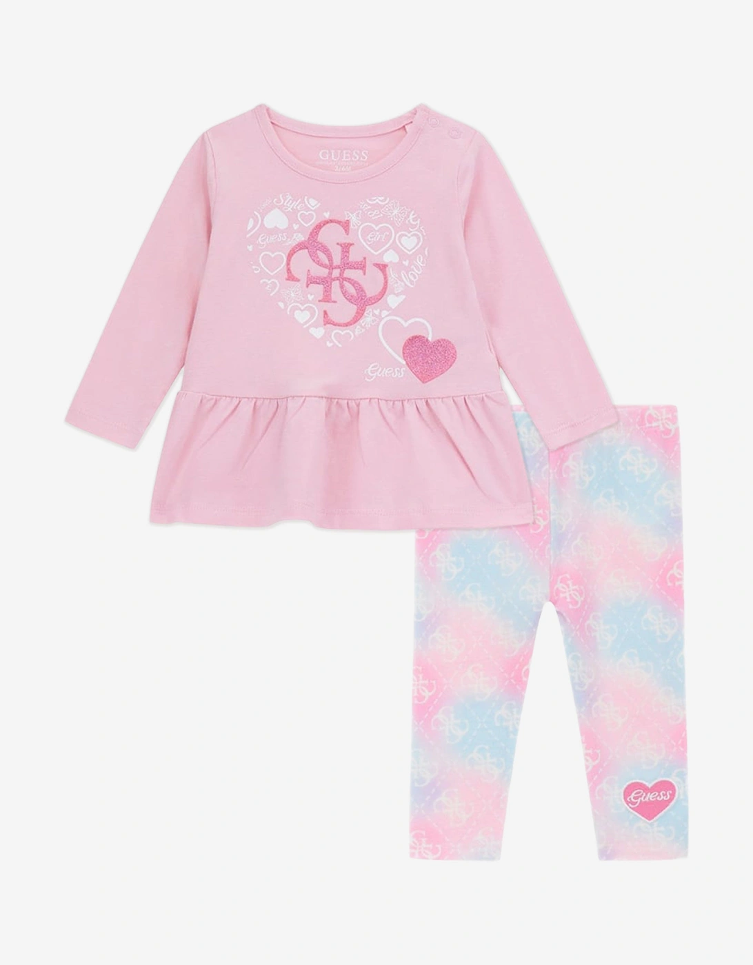 Baby Girls Legging Set in Pink, 5 of 4