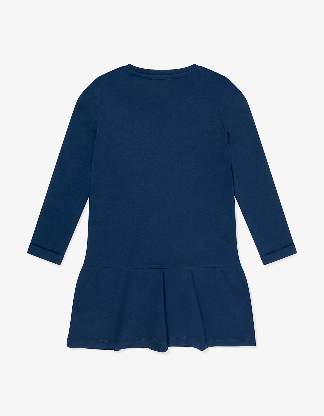 Girls Logo Jersey Dress in Navy