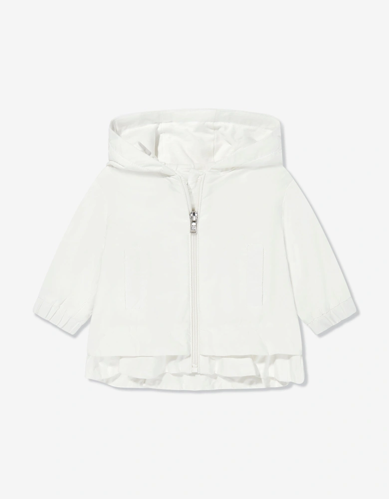 Baby Girls Down Padded Dana Jacket in Ivory
