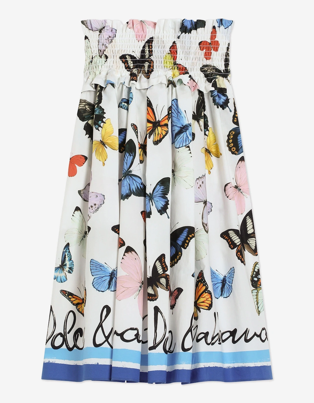 Girls Butterfly Print Skirt in Multicolour