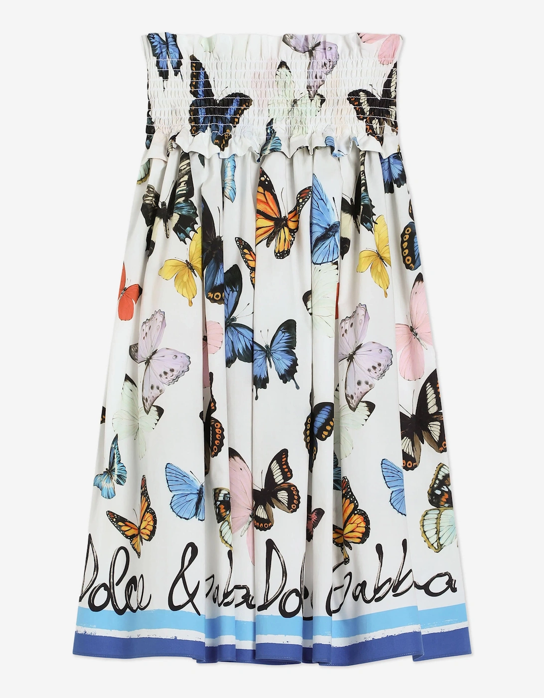 Girls Butterfly Print Skirt in Multicolour, 6 of 5