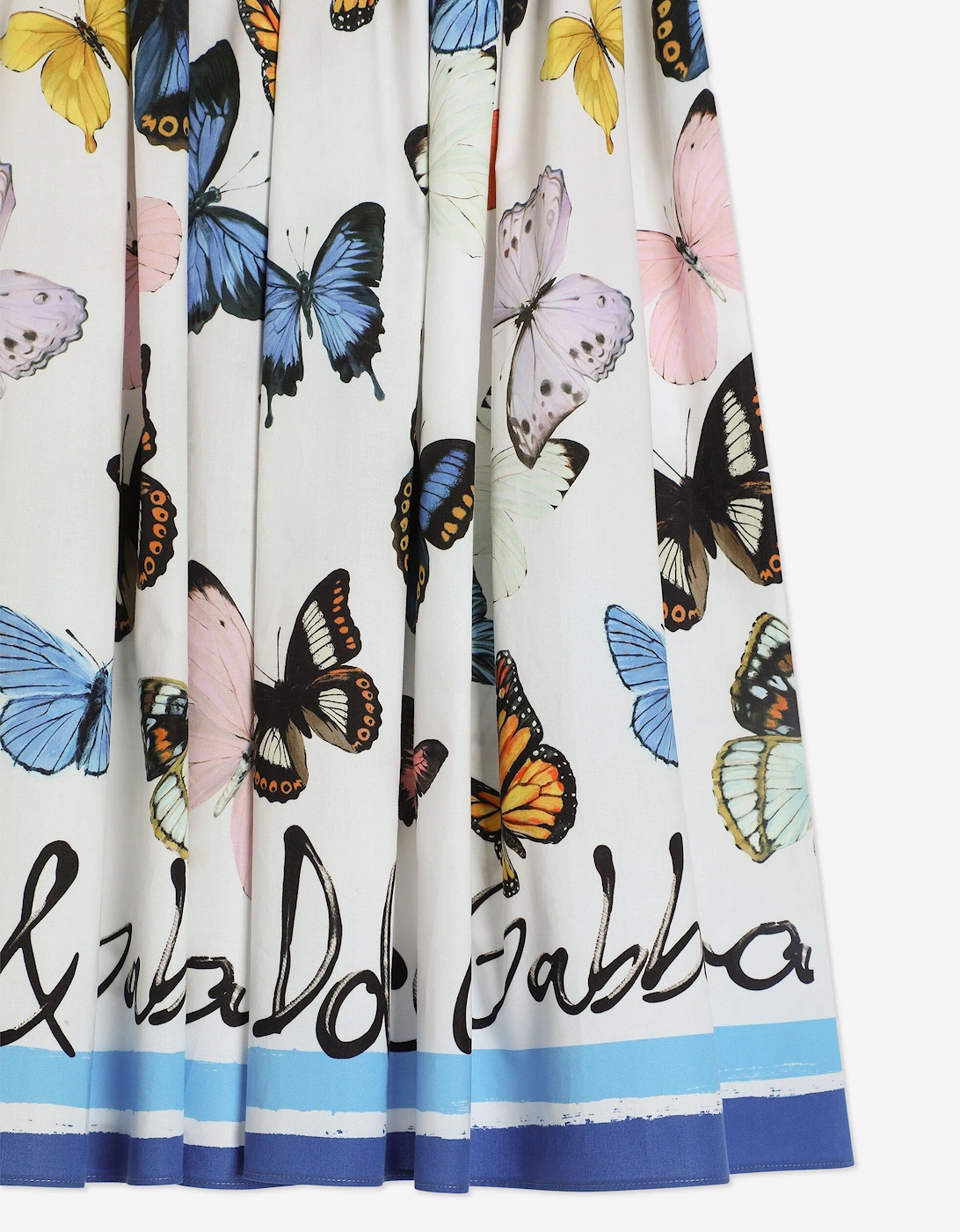 Girls Butterfly Print Skirt in Multicolour