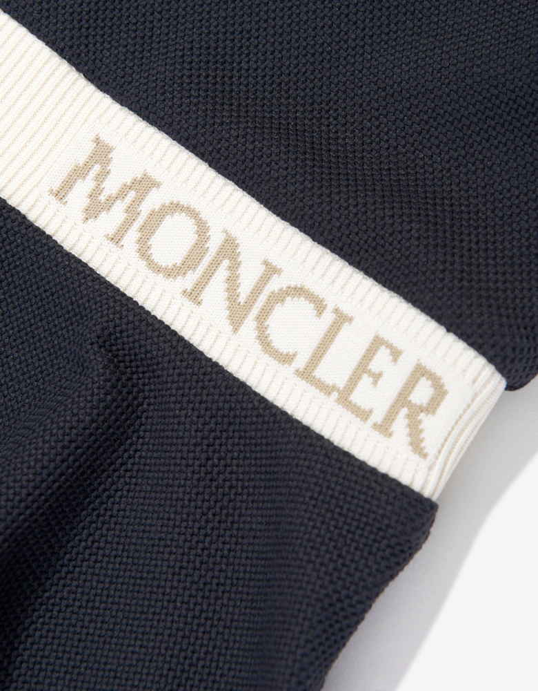 Girls Logo Polo Dress in Navy