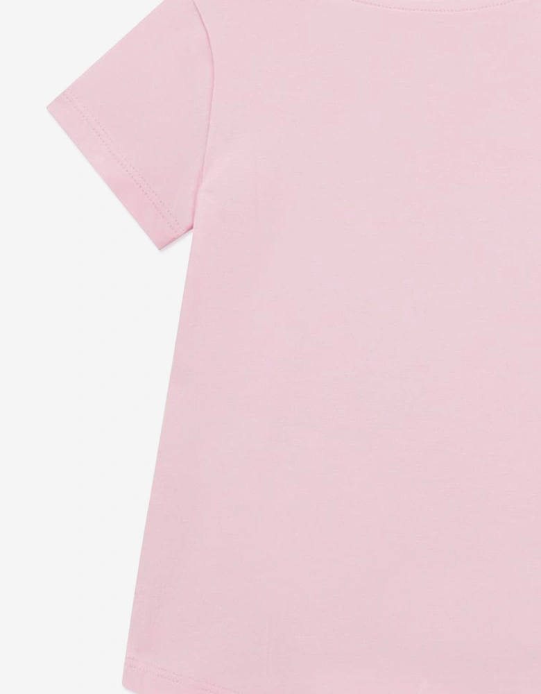 Girls High Low T-Shirt in Pink