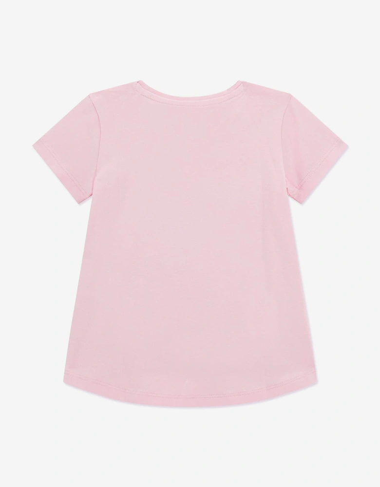 Girls High Low T-Shirt in Pink