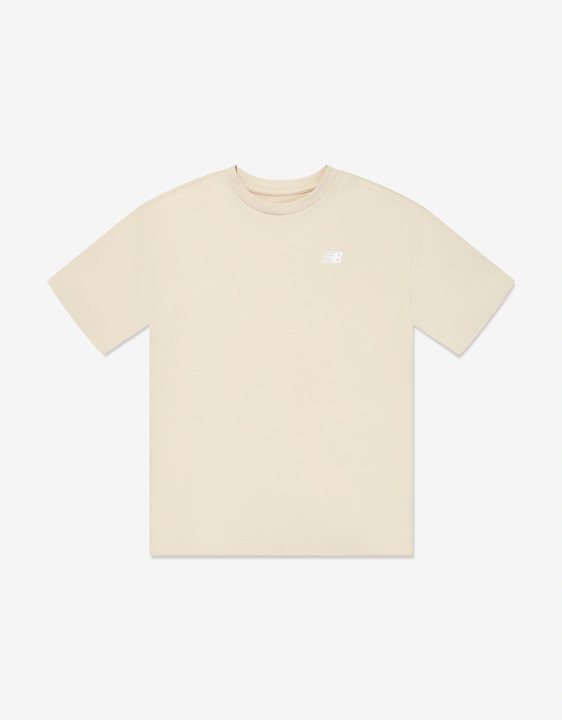 Boys Jersey Small Logo T-Shirt in Beige, 5 of 4