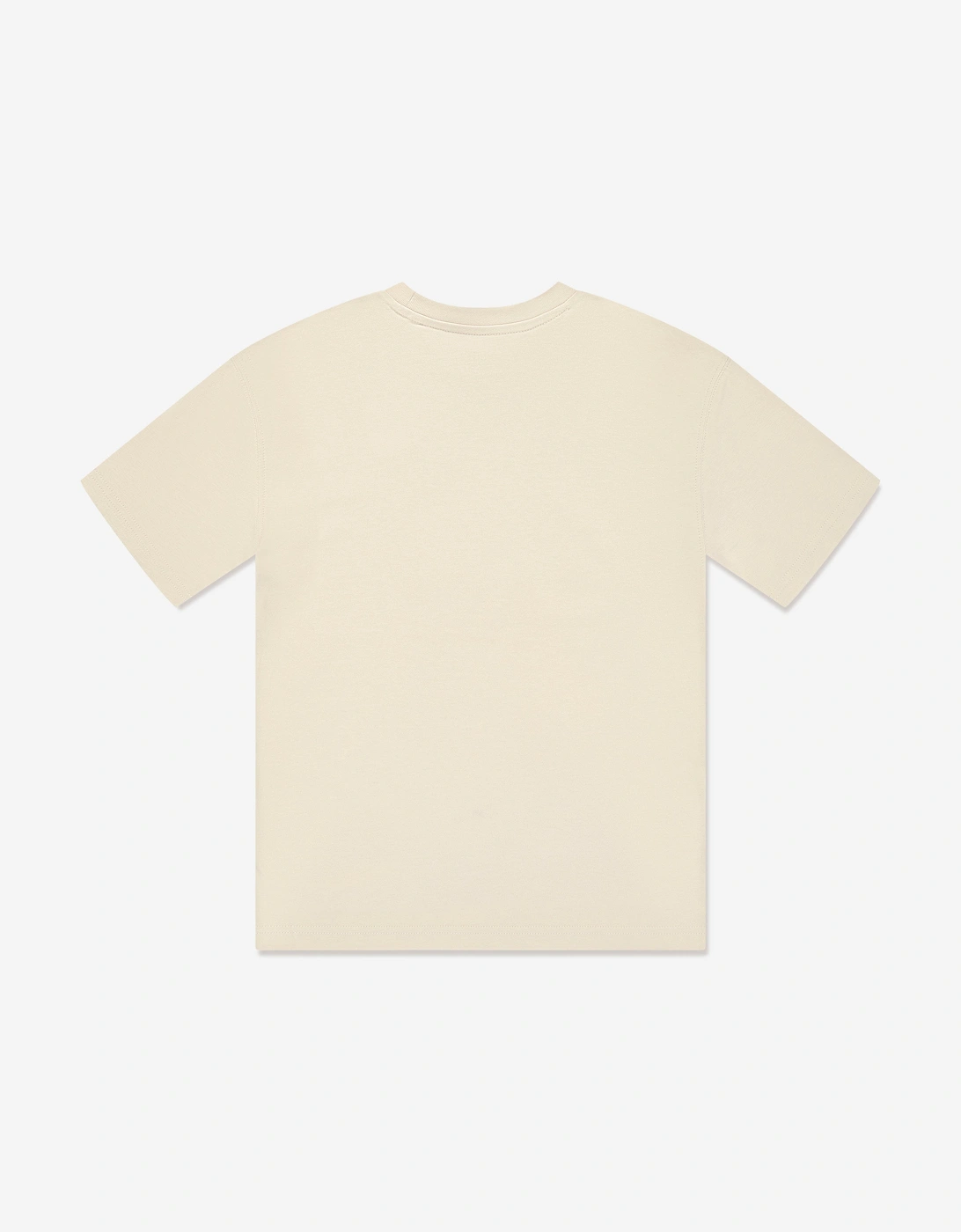 Boys Jersey Small Logo T-Shirt in Beige