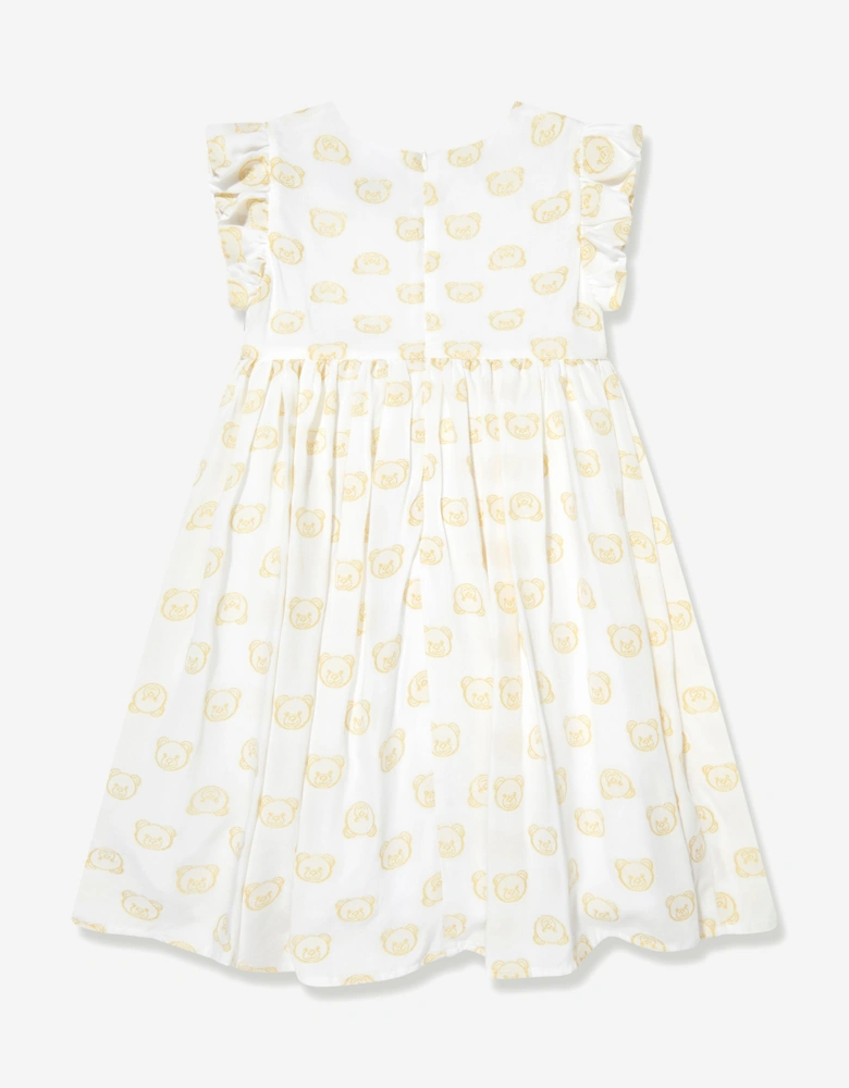 Girls Teddy Head Dress in White