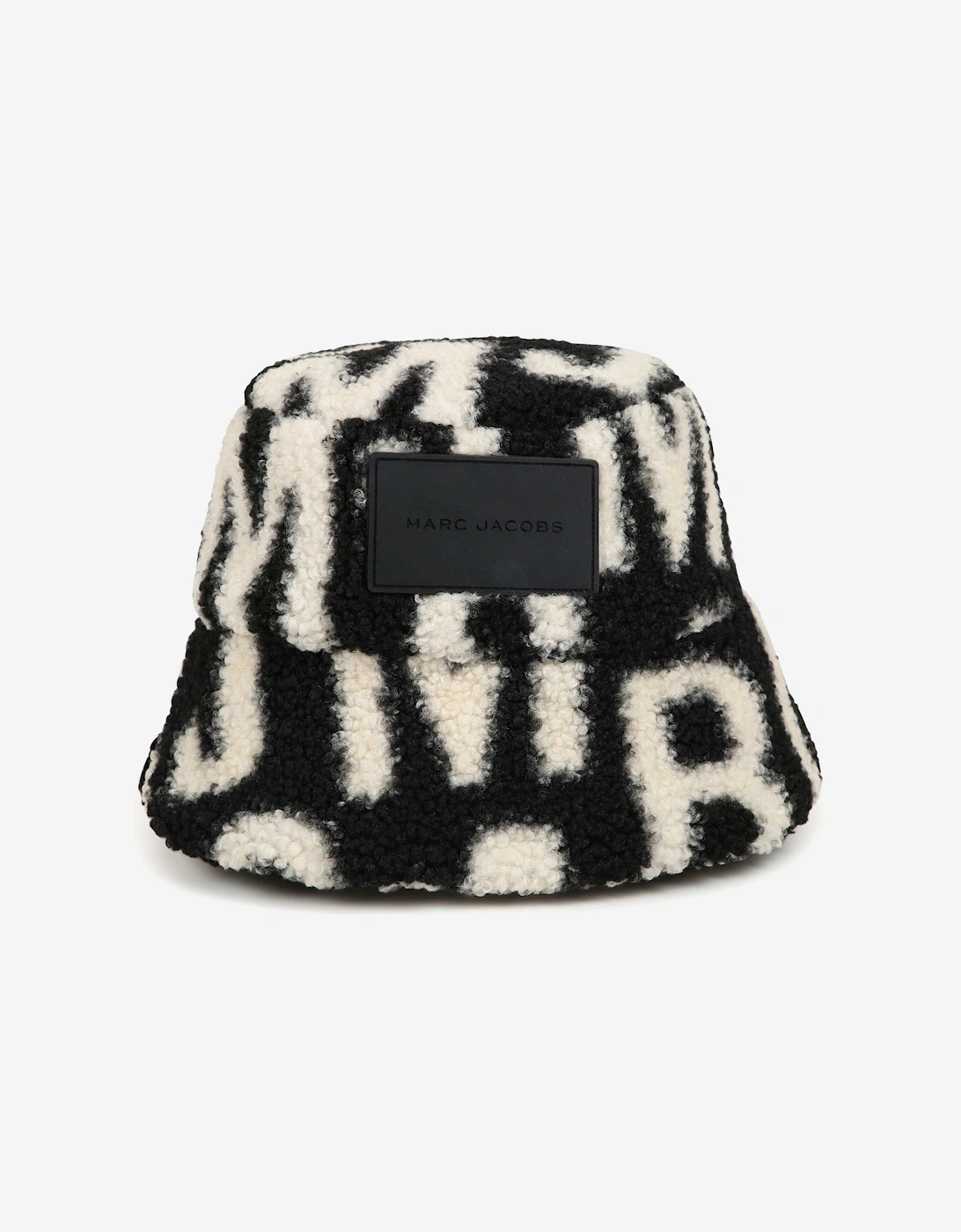 Kids Faux Shearling Bucket Hat in Black, 5 of 4