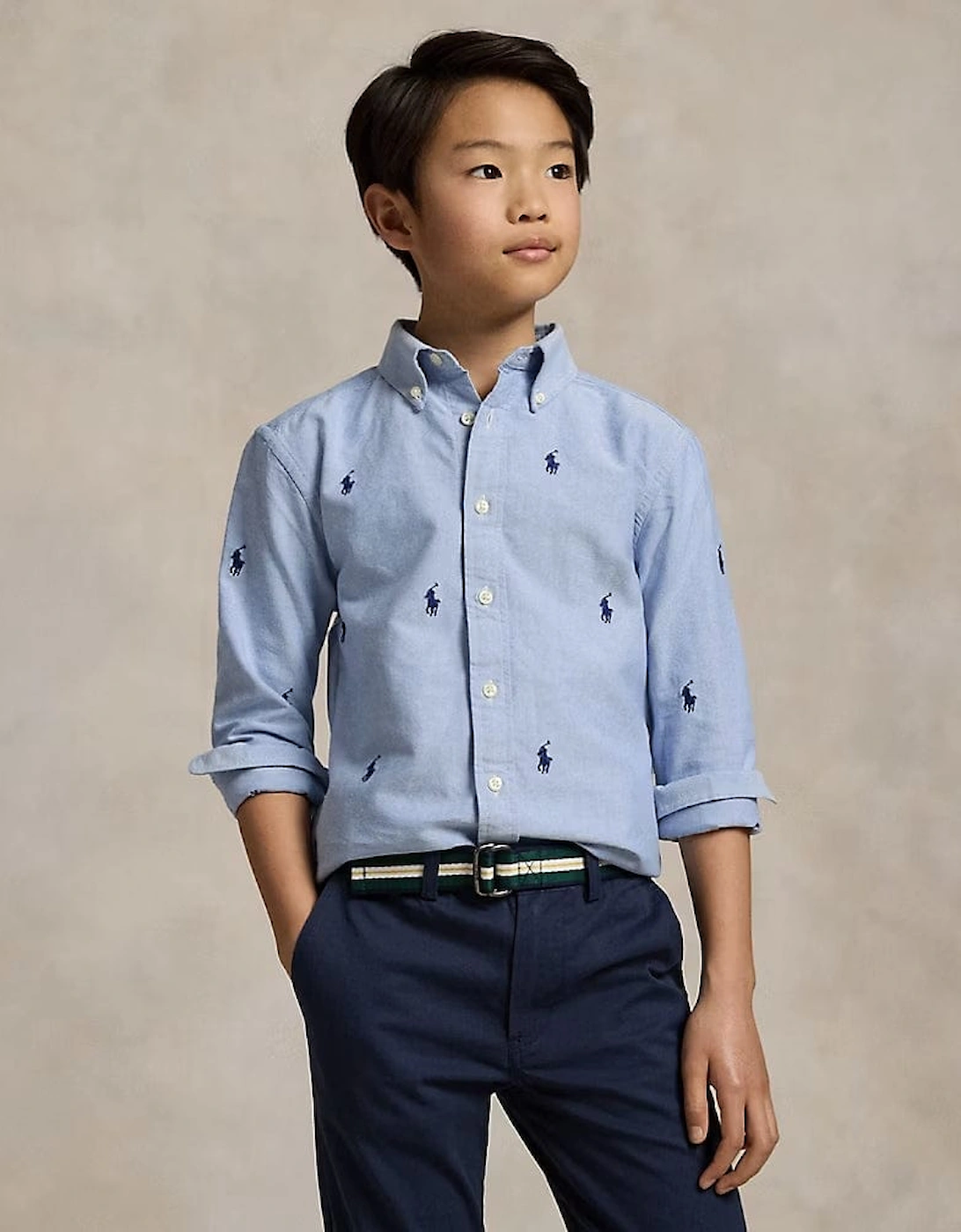 Boys Logo Shirt in Blue