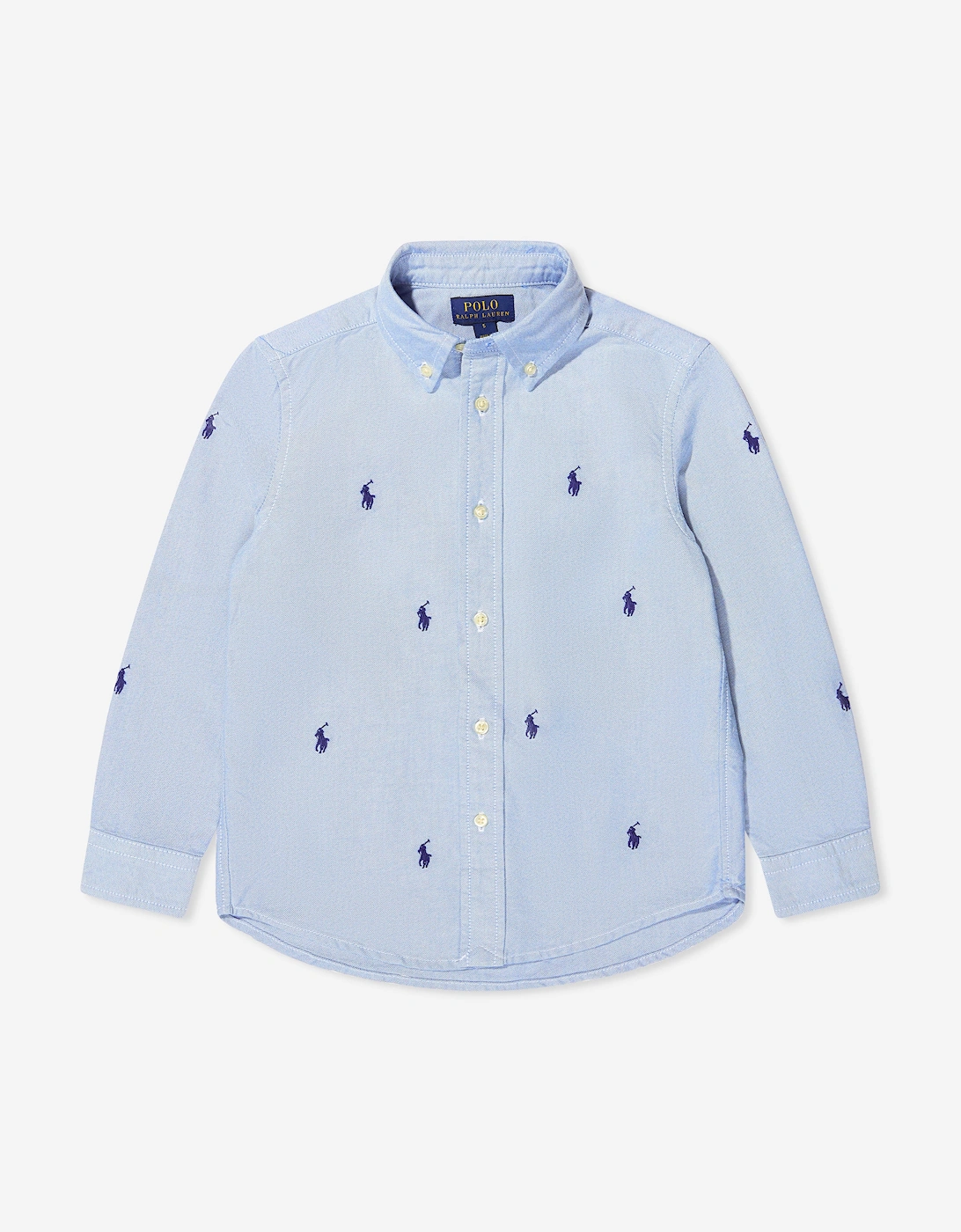 Boys Logo Shirt in Blue, 7 of 6