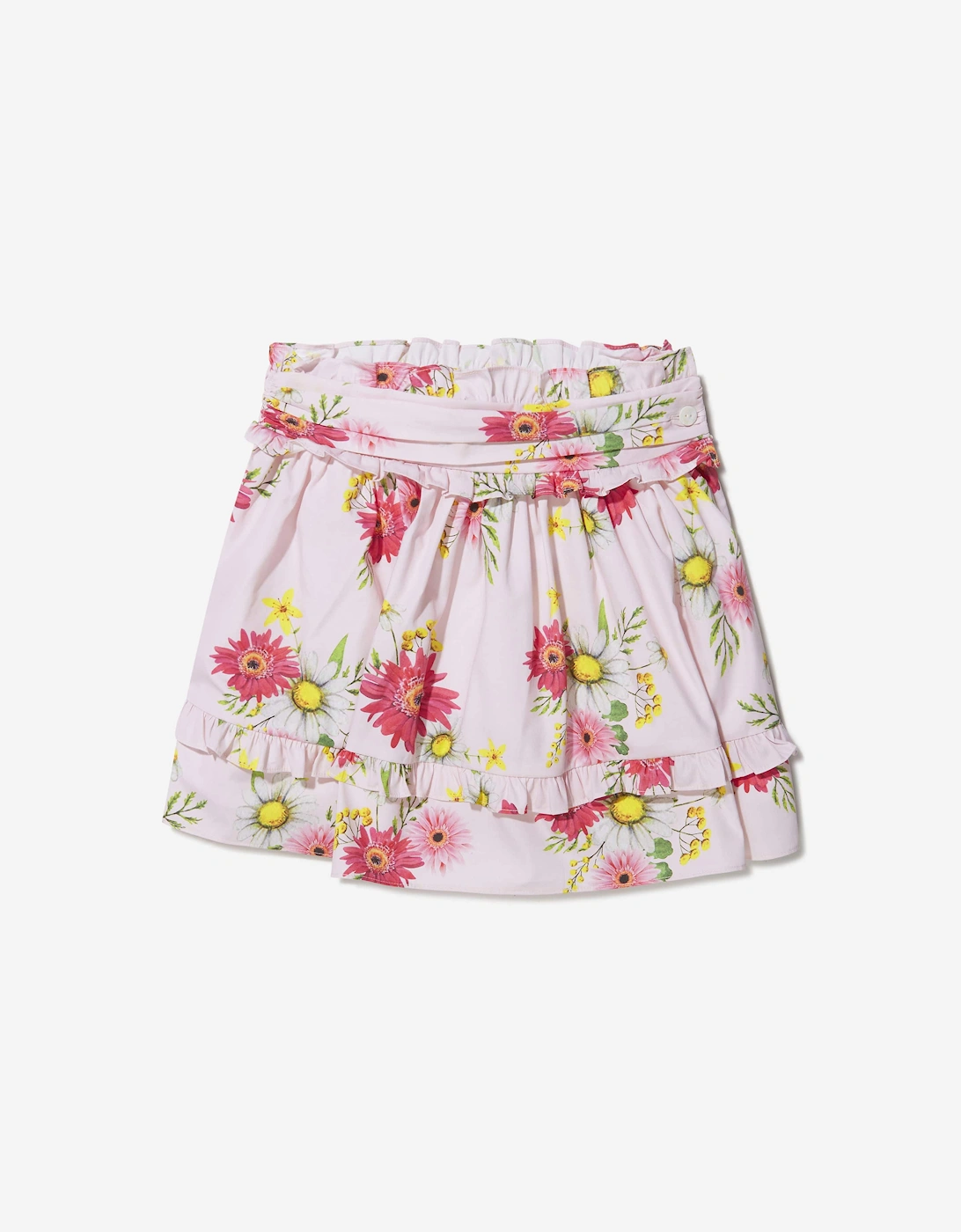 Girls Cotton Flower Print Skirt, 5 of 4