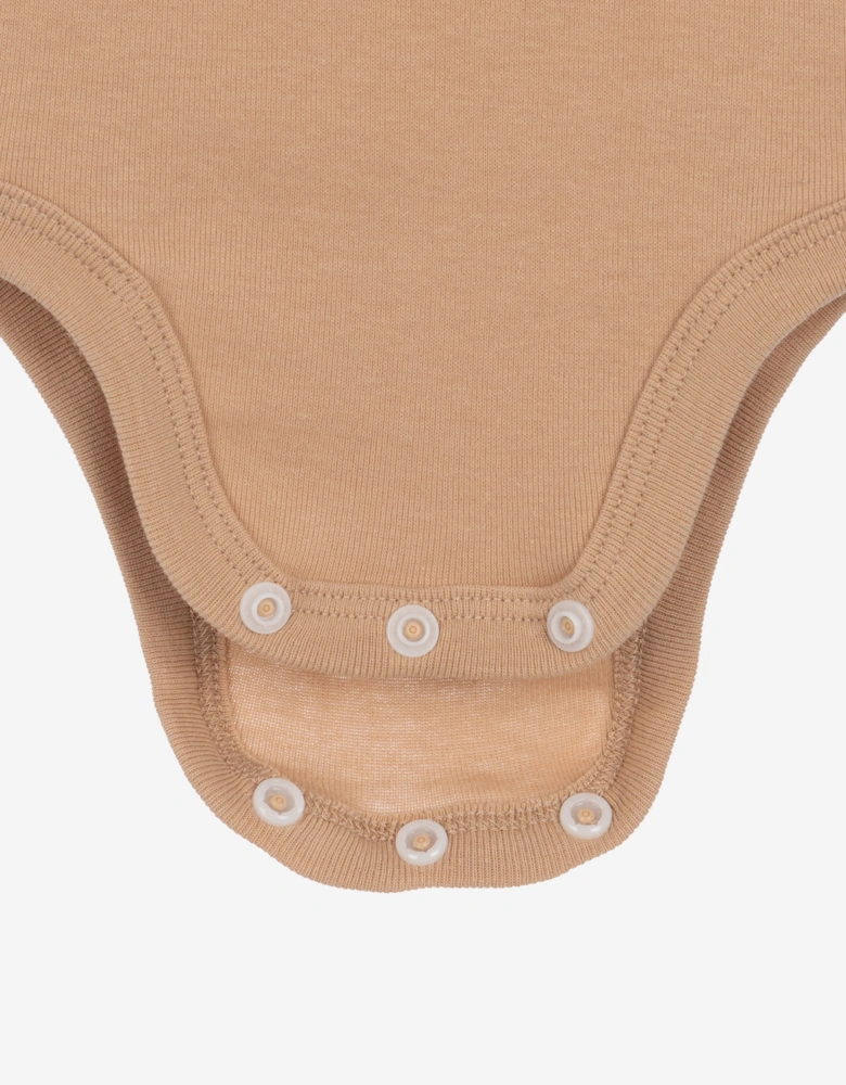 Baby 5 Piece Bodysuit Set in Brown