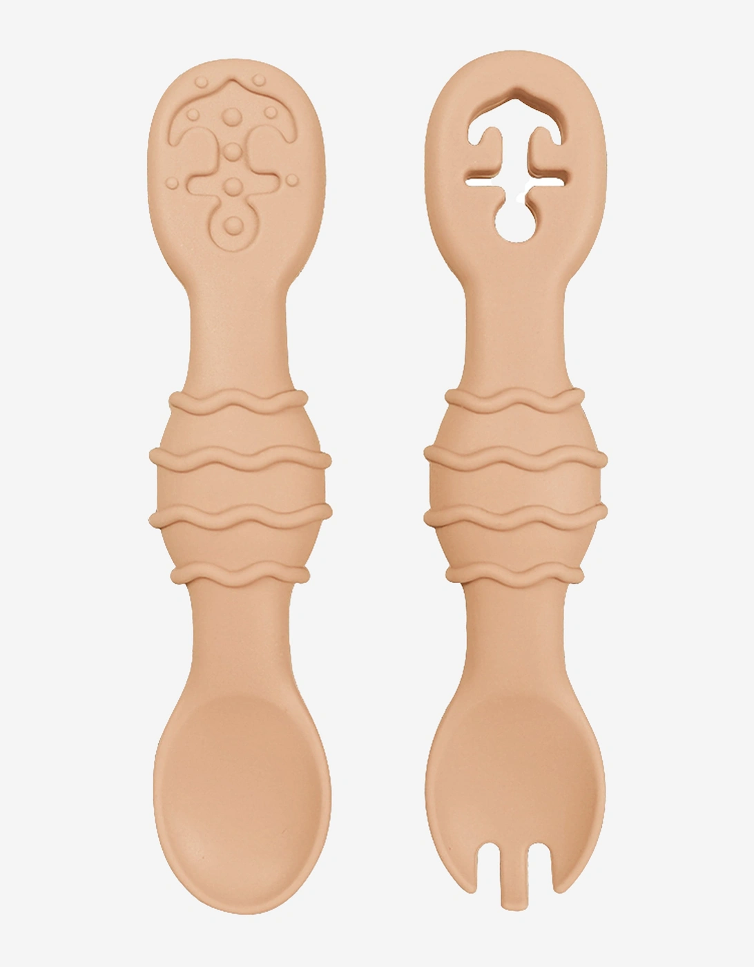 Bloom Bambini Bloom Bambini Silicon Spoon and Fork Set - Orange