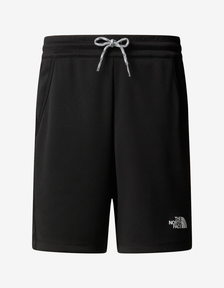 Boys Never Stop Shorts in Black
