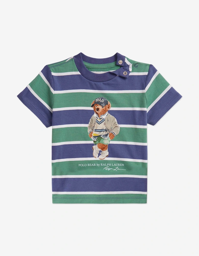 Baby Boys Polo Bear Short Set in Green