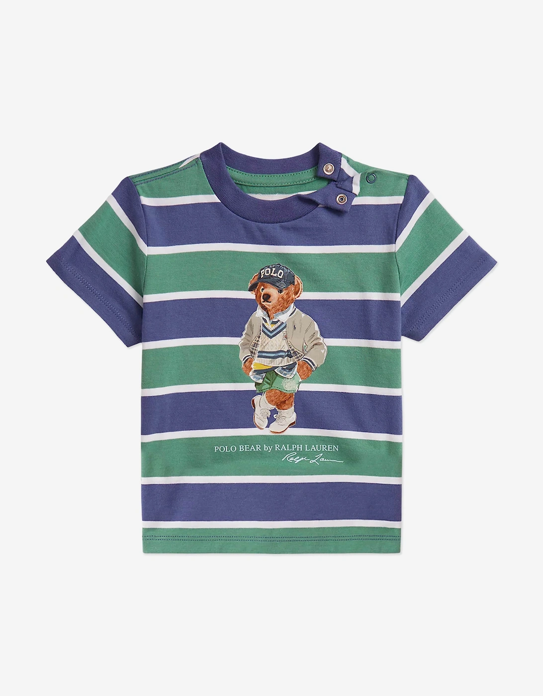 Baby Boys Polo Bear Short Set in Green