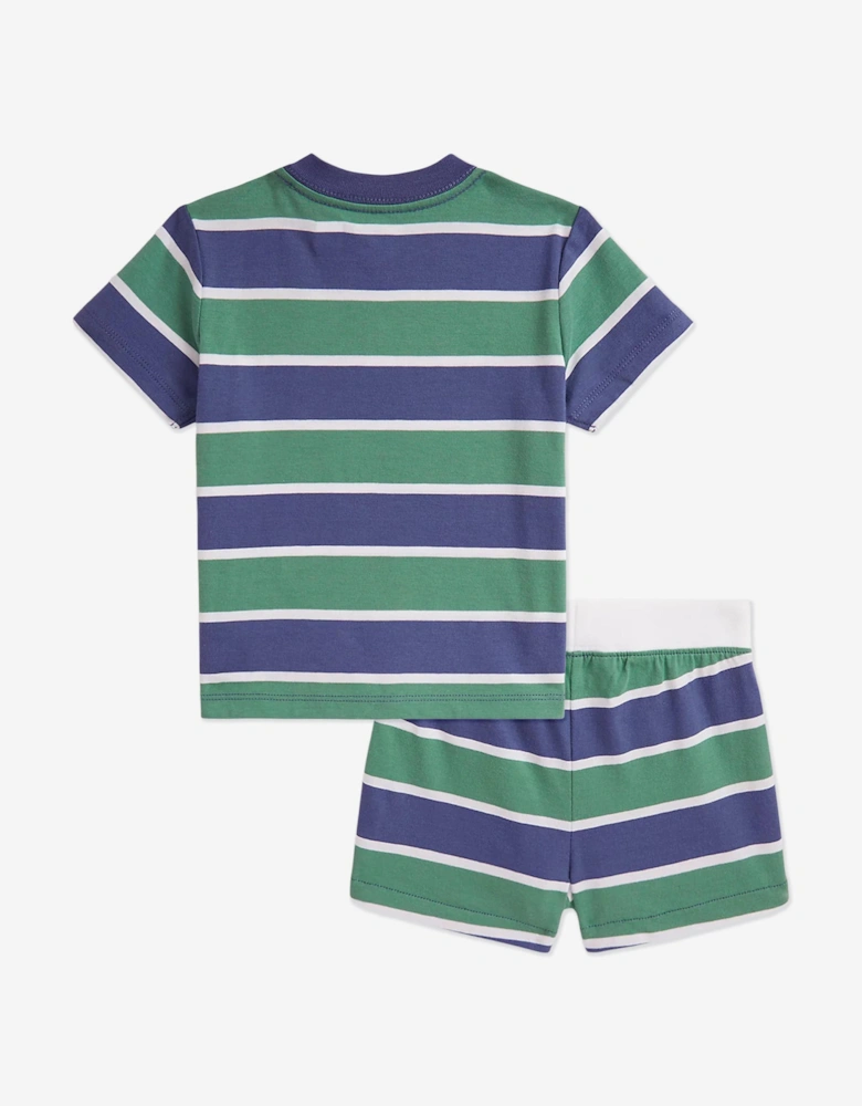 Baby Boys Polo Bear Short Set in Green