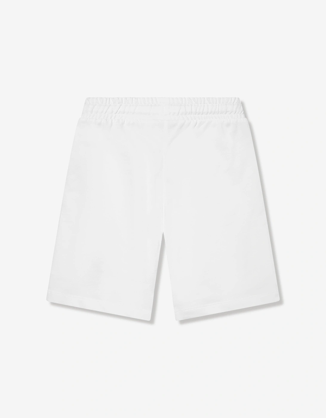 Boys Teddy Bear Logo Shorts in White