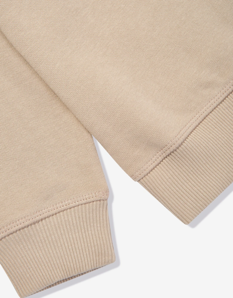Hugo Boys Logo Print Sweatshirt in Beige