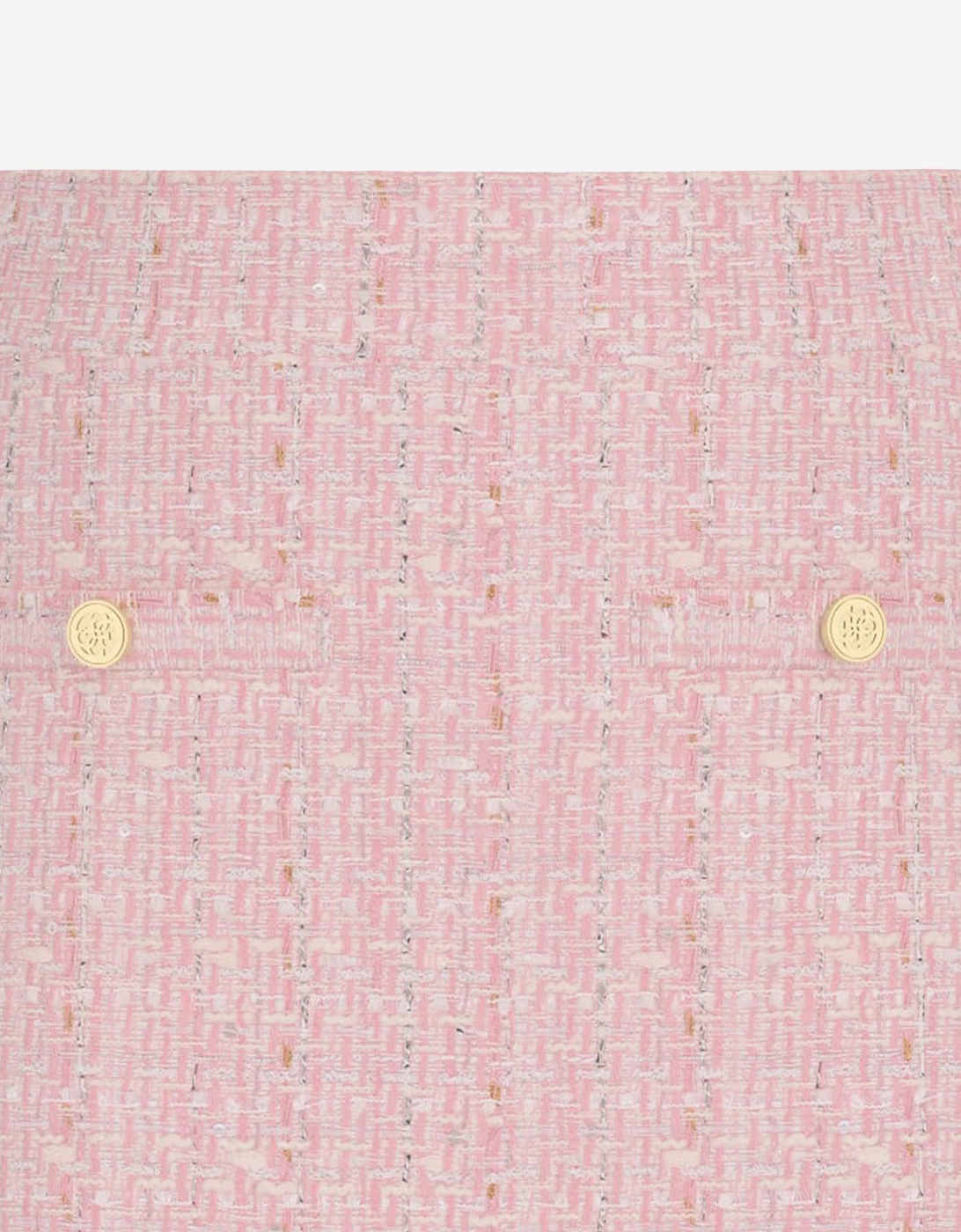 Girls Tweed Mini Skirt in Pink