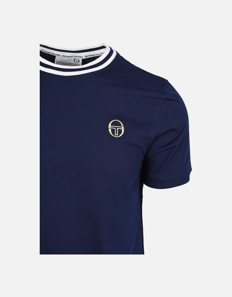 Rainer T-Shirt Maritime Blue/Gardenia