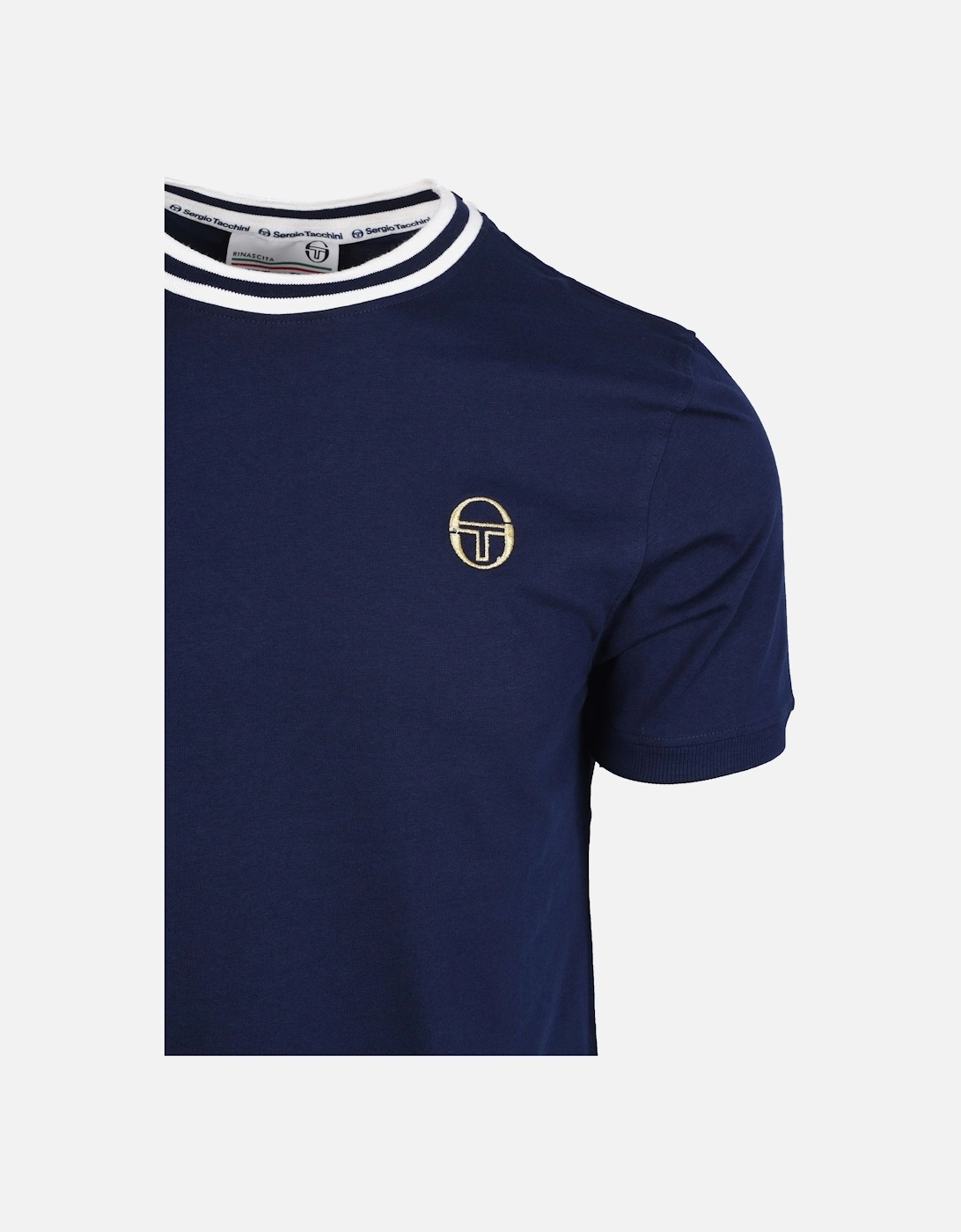 Rainer T-Shirt Maritime Blue/Gardenia