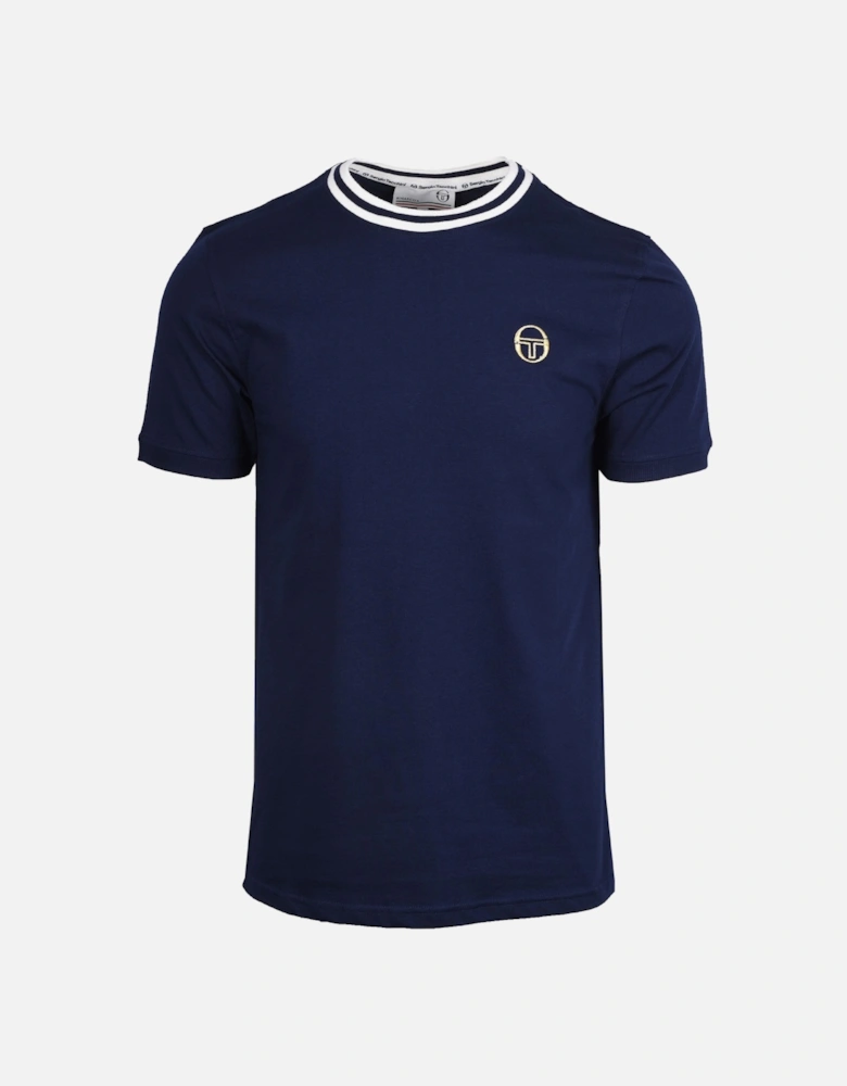 Rainer T-Shirt Maritime Blue/Gardenia