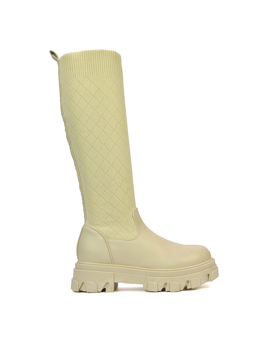 'Denah' Chunky Sole Knee High Sock Boots, 2 of 1