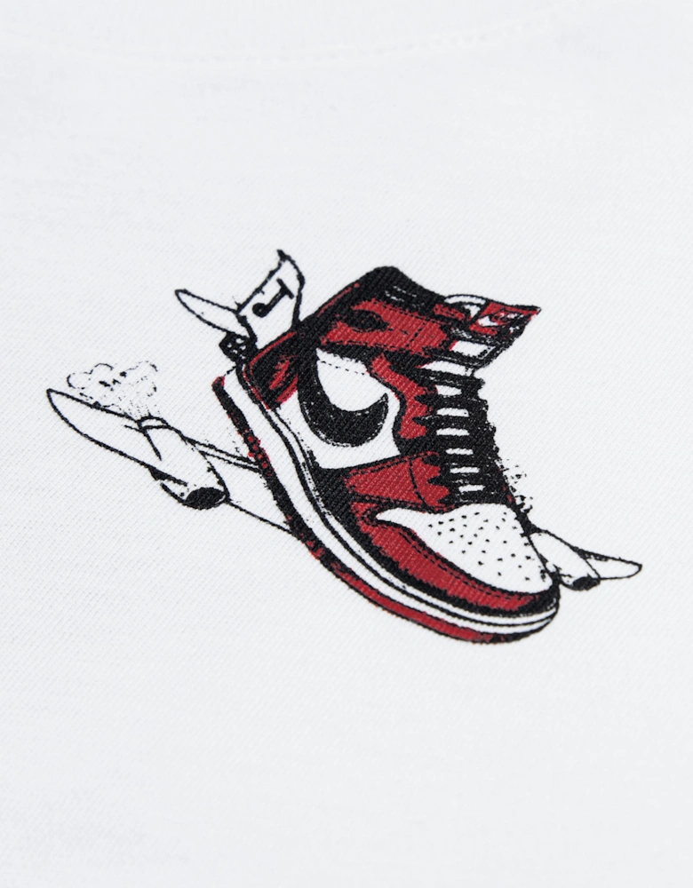 Boys Air Jordan Has Landed T-Shirt in White
