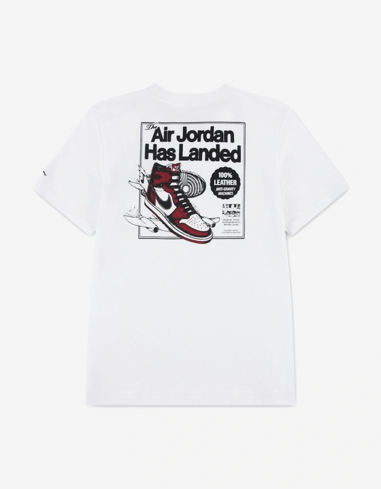 Boys Air Jordan Has Landed T-Shirt in White