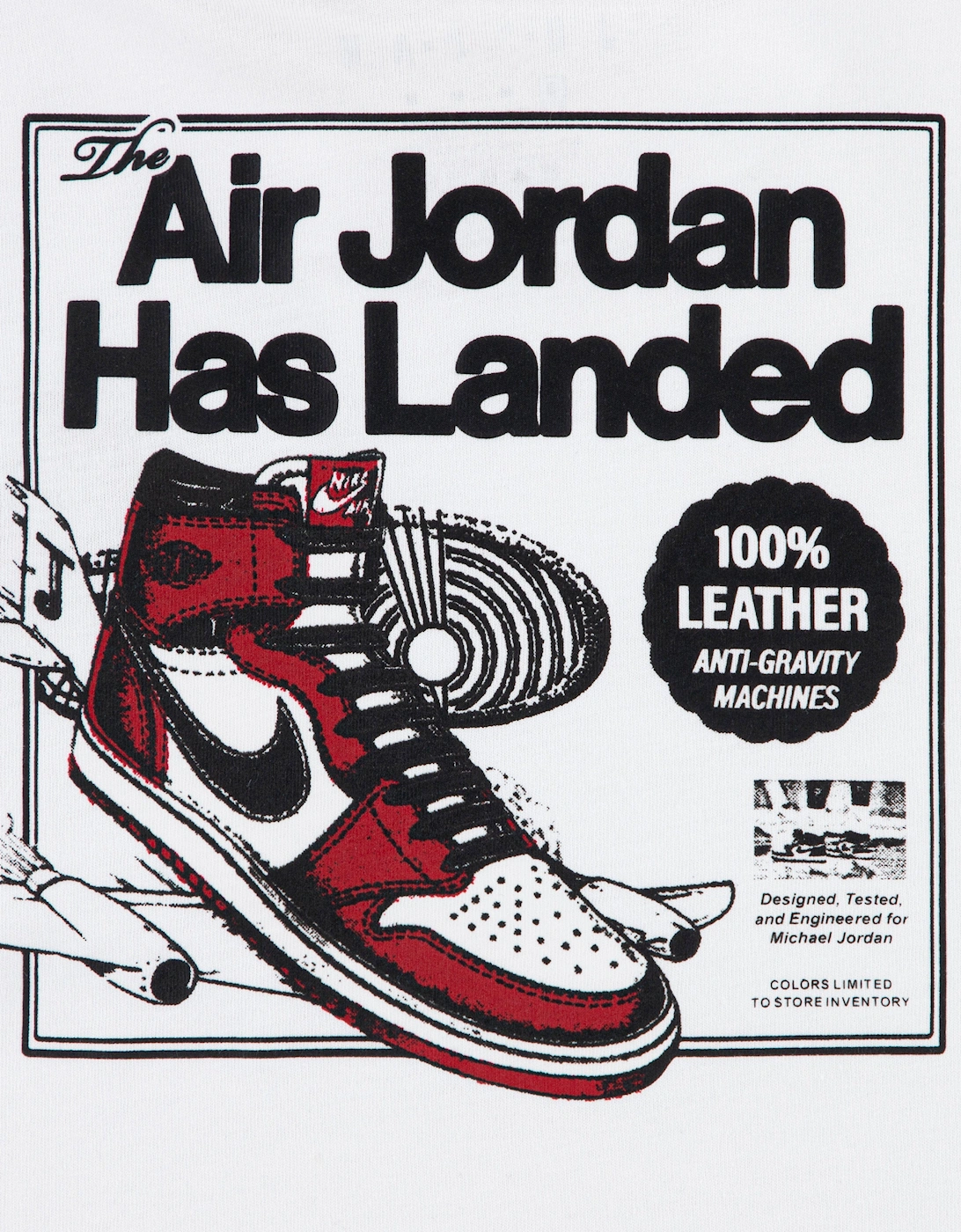 Boys Air Jordan Has Landed T-Shirt in White
