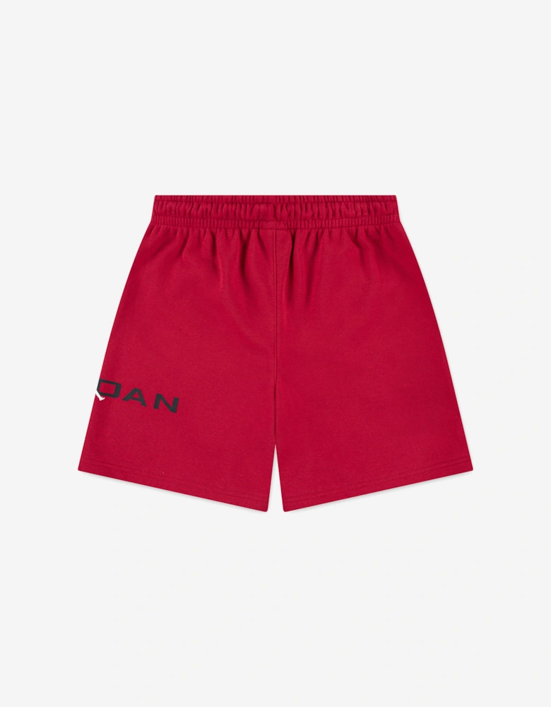 Boys MJ Stretch HBR Fleece Shorts in Red