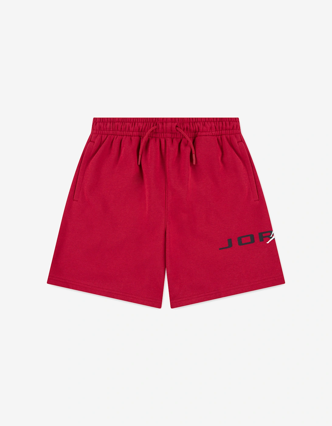 Boys MJ Stretch HBR Fleece Shorts in Red, 5 of 4