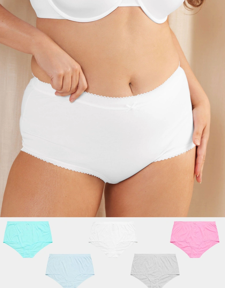 5 Pack Cotton Full Briefs