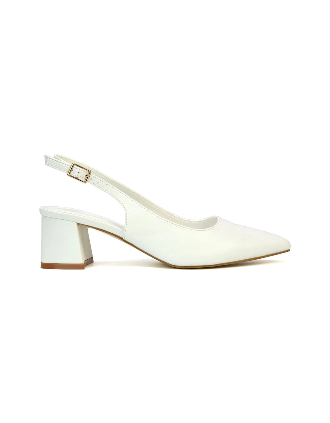 'Becky' Pointed Toe Slingback Court Shoe Heels, 2 of 1