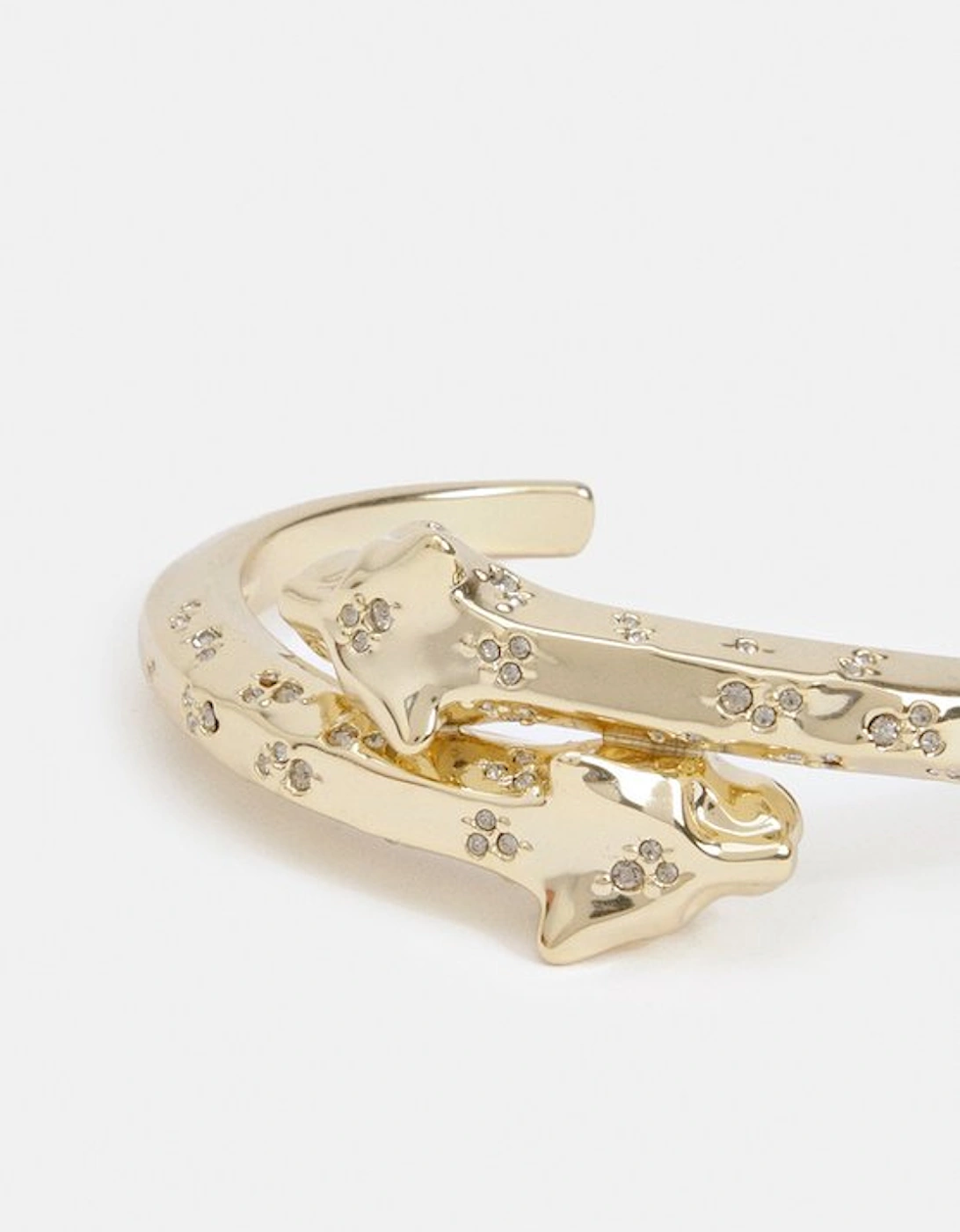 14kt Gold Plated Leopard Cuff