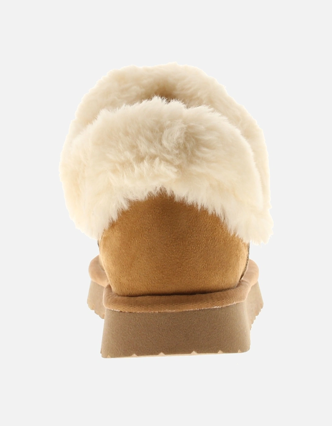 Womens Slipper Boots Faux Fur Lining Mink UK Size