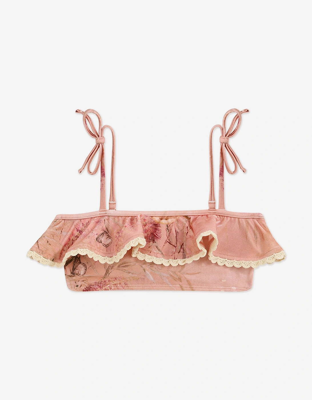 Girls Cascadian Trim Bikini in Pink