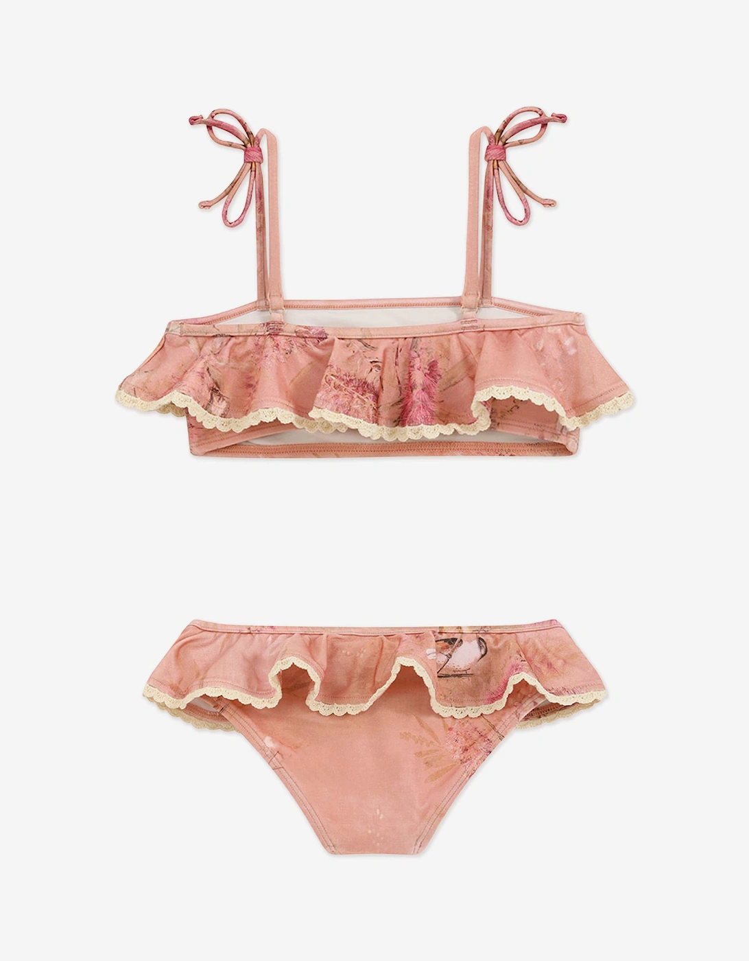 Girls Cascadian Trim Bikini in Pink