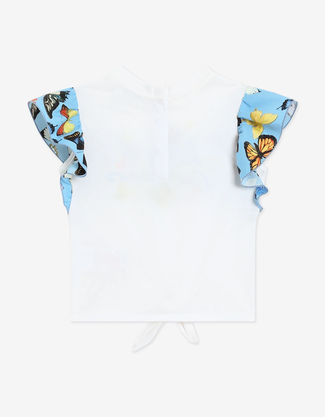 Baby Girls Butterfly T-Shirt in White