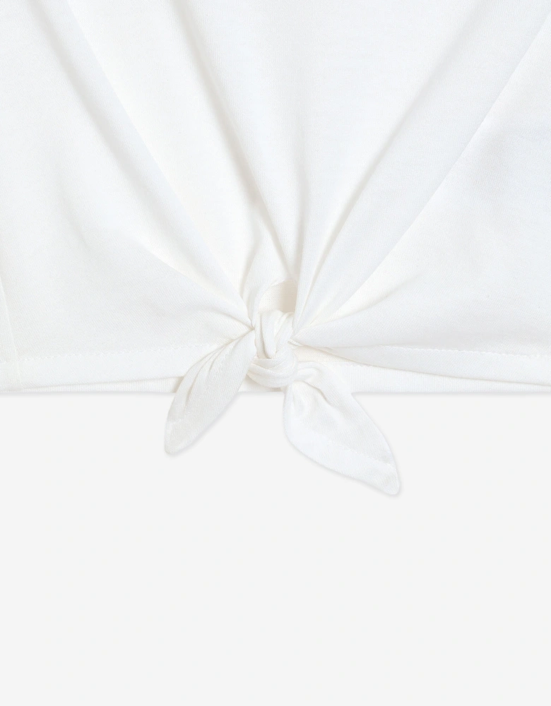 Baby Girls Butterfly T-Shirt in White