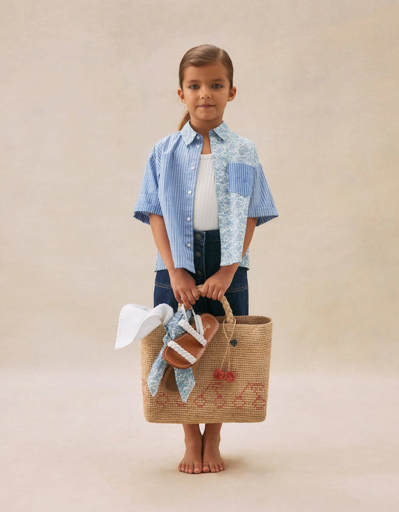Girls Elyas Blouse in Blue
